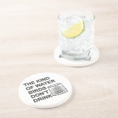 Het soort watervogels Drink niet Zandsteen Onderzetter (Zijkant)