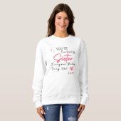 Het soort zus sweatshirt - gepersonaliseerde gift (Voorkant volledig)