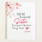 Het soort zusterplanner - gepersonaliseerd geschen planner (Voorkant)