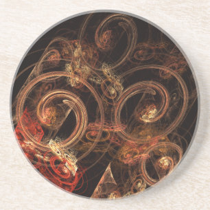 Het Sound of Music Abstract Art Sandstone-Onderzet Zandsteen Onderzetter