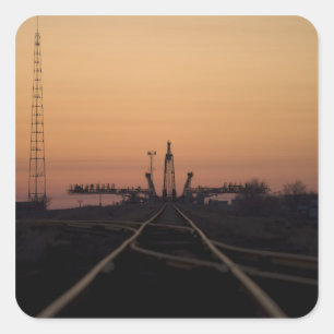 Het Soyuz-lanceerplatform Vierkante Sticker