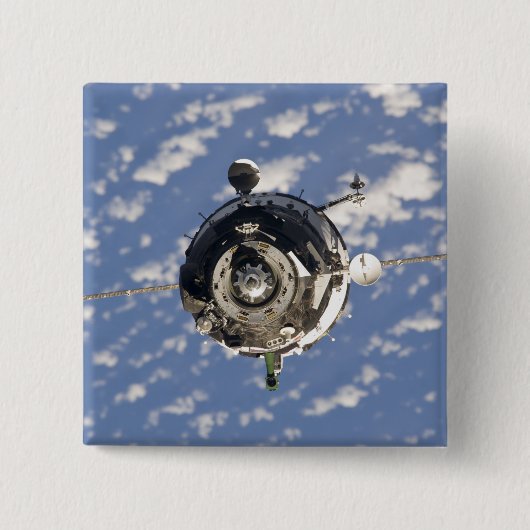 Het Soyuz TMA-01M-ruimtevaartuig Vierkante Button 5,1 Cm (Voorkant)