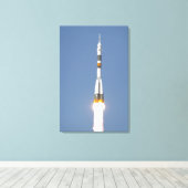 Het Soyuz TMA-12-ruimtevaartuig Canvas Afdruk (Insitu (Houten vloer))