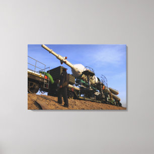 Het Soyuz TMA-13-ruimtevaartuig 3 Canvas Afdruk