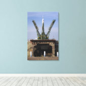 Het Soyuz TMA-13-ruimtevaartuig Canvas Afdruk (Insitu (Houten vloer))