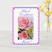 Het Spaans: De 60ste Verjaardag van het mamma Kaart (Gele Bloem)