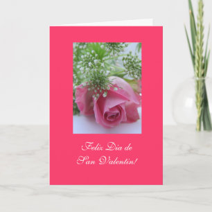 Het Spaans: De Dag Dia San Valentin van Valentijn Feestdagen Kaart