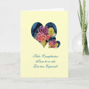 Het Spaans: Gelukkige Verjaardag Feliz Cumpleanos Kaart