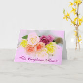 Het Spaans: Mamma's: Cumpleanos Kaart (Gele Bloem)