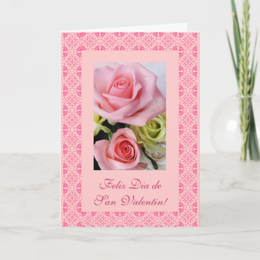 Het Spaans: Valentijnsdag - Dia DE San Valentin Feestdagen Kaart (Voorkant)