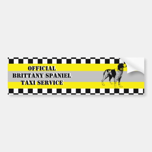 Het Spaniel van Bretagne Bumpersticker (Voorkant)