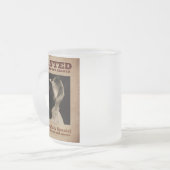 Het spaniel van Sprightly Springer Matglas Koffiemok (Voorkant links)