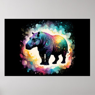 Het spectrale nijlpaard: een holografische reis poster