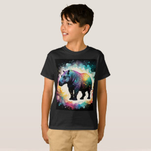 Het spectrale nijlpaard: een holografische reis t-shirt