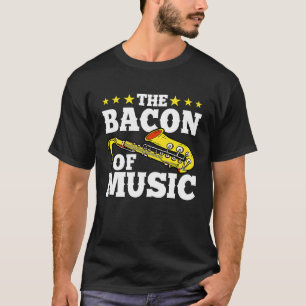Het spek van muziek saxofonist saxofonist M T-shirt