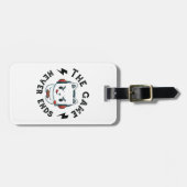 Het spel eindigt nooit bagagelabel (Voorkant horizontaal)