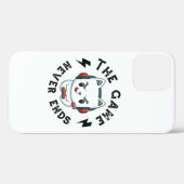 Het spel eindigt nooit Case-Mate iPhone case (Achterkant (horizontaal))