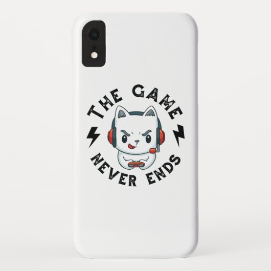 Het spel eindigt nooit Case-Mate iPhone case (Achterkant)