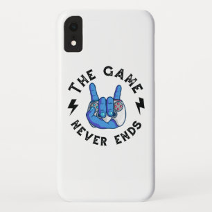 Het spel eindigt nooit iPhone XR hoesje