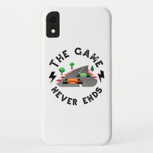 Het spel eindigt nooit iPhone XR hoesje