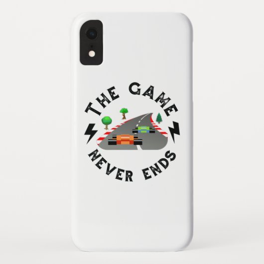Het spel eindigt nooit Case-Mate iPhone case (Achterkant)