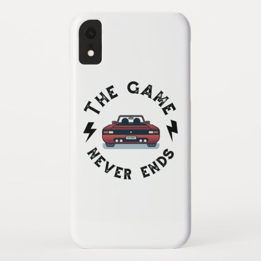 Het spel eindigt nooit Case-Mate iPhone case (Achterkant)