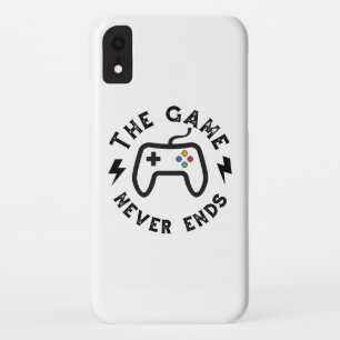 Het spel eindigt nooit iPhone XR hoesje