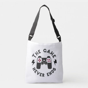 Het spel eindigt nooit crossbody tas
