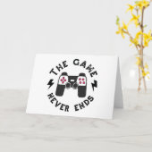 Het spel eindigt nooit kaart (Gele Bloem)