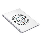 Het spel eindigt nooit notitieboek (Rechterzijde)