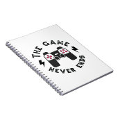 Het spel eindigt nooit notitieboek (Rechterzijde)