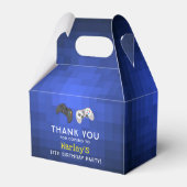 Het spel is aan! | Video Game Birthday Dankuwel Bedankdoosjes (Achterkant)