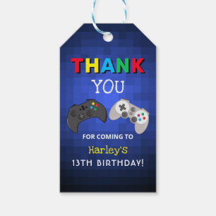 Het spel is aan! Video Game Dank u Cadeaulabel