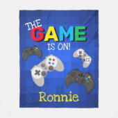 Het spel is aan! | Videogame Fleece Deken (Voorkant)