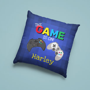 Het spel is aan! Videogame Kussen