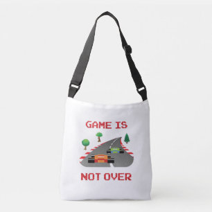 Het spel is niet over Pixelated Video Game Crossbody Tas
