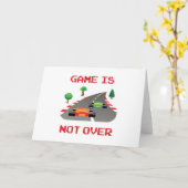 Het spel is niet over Pixelated Video Game Kaart (Gele Bloem)