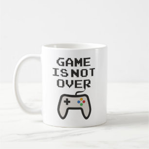 Het spel is nog niet voorbij koffiemok