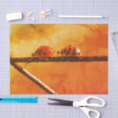 Het spel Ladybugs volgt de Leider  Ontkoppeling Tissuepapier (Craft)