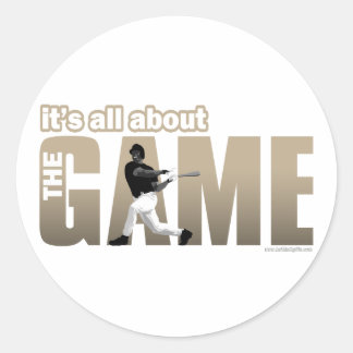 Het spel... ronde sticker