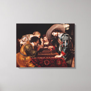 Het spel van Backgammon Canvas Afdruk