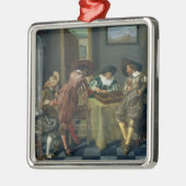 Het spel van Backgammon Metalen Ornament (Links)