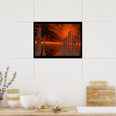 Het spel van de schaak poster (Keuken)