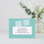 Het spel van de schatjacht - Clue #4 - Toaster Briefkaart (Staand voorkant)