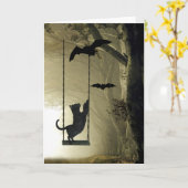 Het Spel van Halloween Kaart (Gele Bloem)