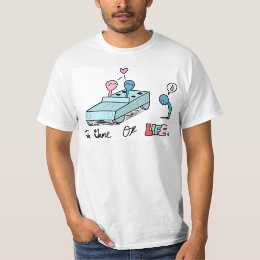 Het spel van het leven t-shirt (Voorkant)