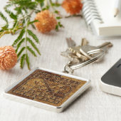 HET SPEL VAN HET SCHAAK IN STEEN SLEUTELHANGER (Zijkant)