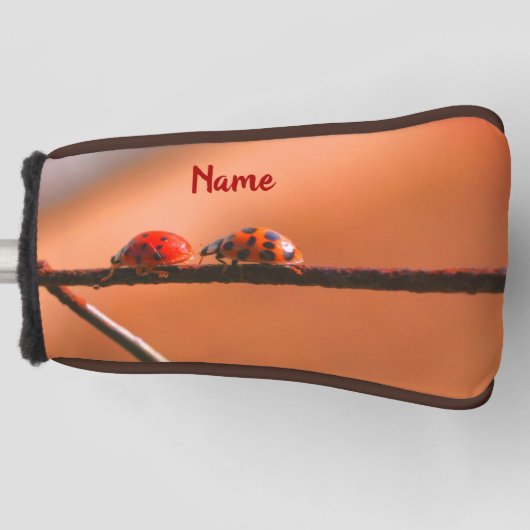 Het spel van Ladybugs volgt de Leider Gepersonalis Golfheadcover (Voorkant)