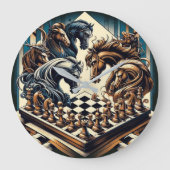 Het spel van ridders - schaken ontmoet fantasie grote klok (Voorkant)