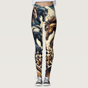 Het spel van ridders - schaken ontmoet fantasie leggings